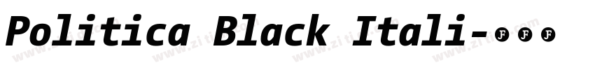 Politica Black Itali字体转换